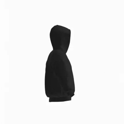 Felpa nera con cappuccio - "Bakugo" - My Hero Academia