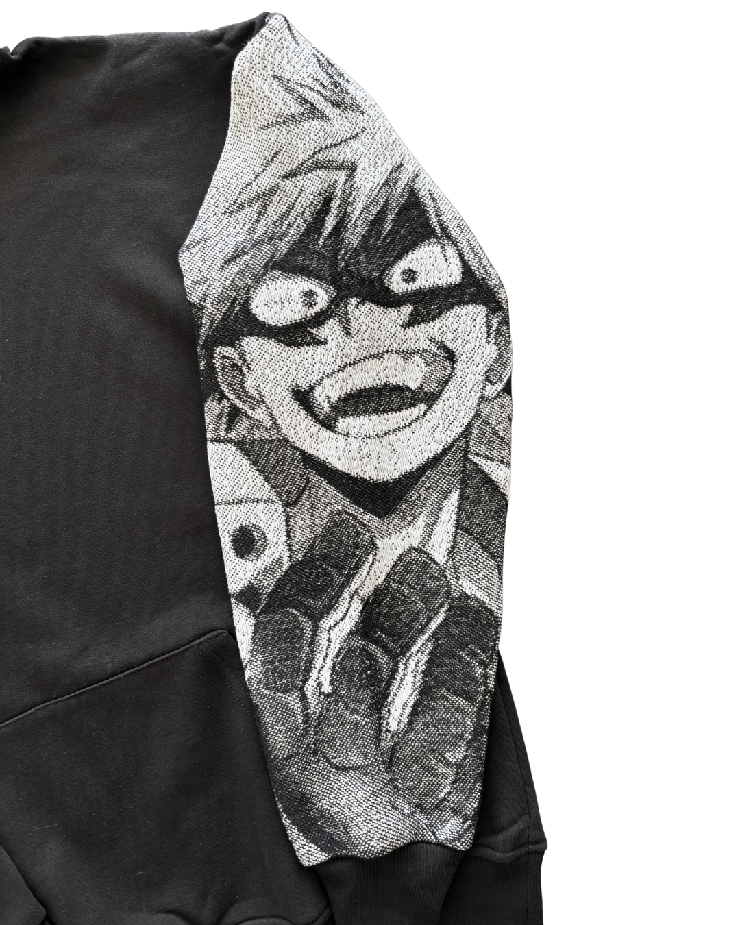 Felpa nera con cappuccio - "Bakugo" - My Hero Academia