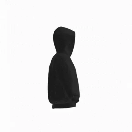 Felpa nera con cappuccio - "Deku" - My Hero Academia