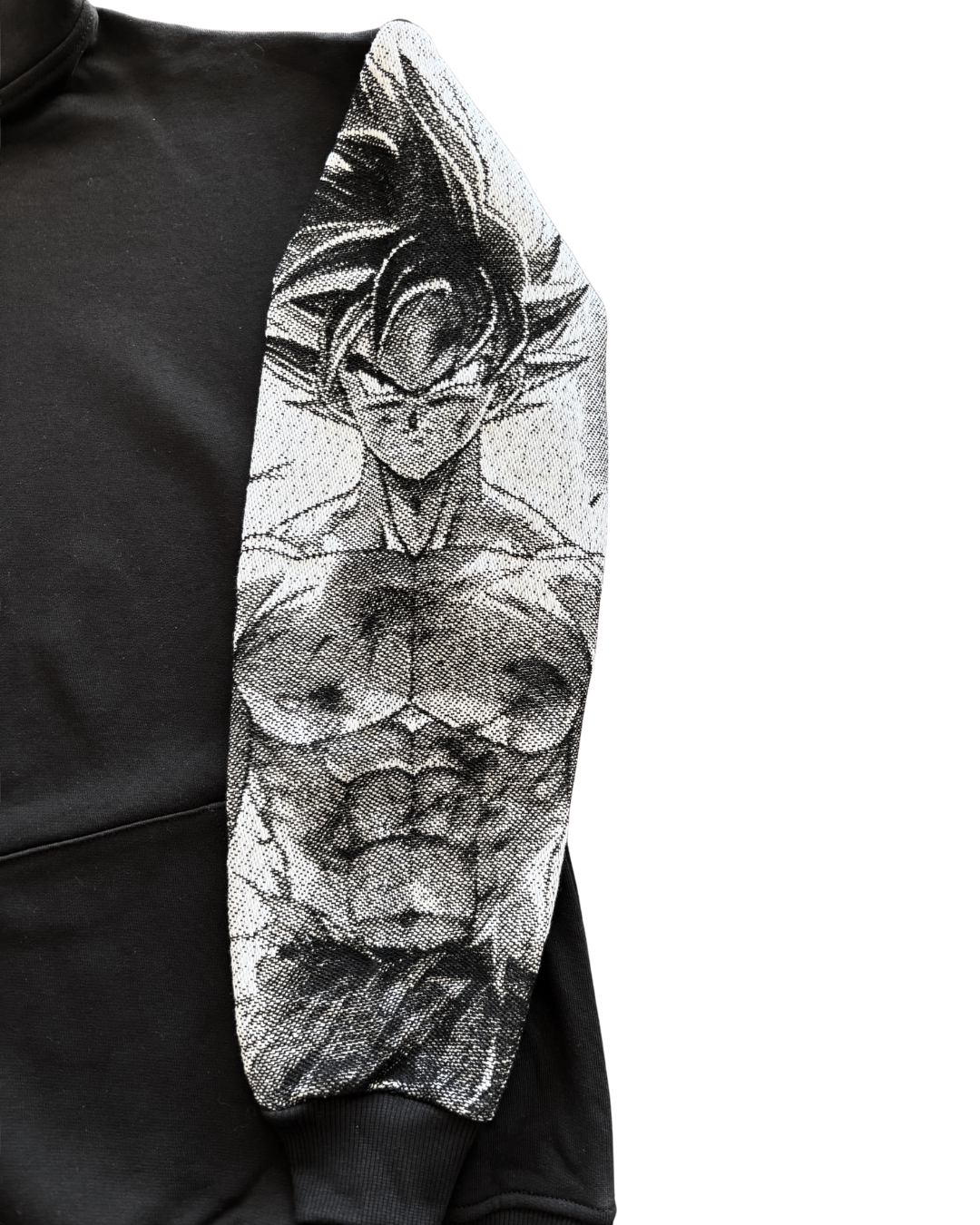 Felpa nera con cappuccio - "Goku" - Dragon Ball