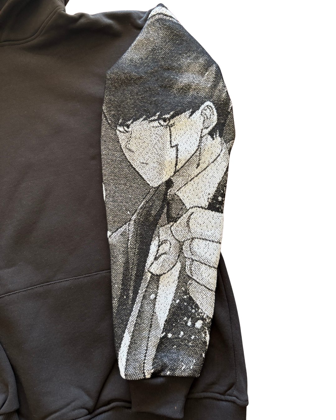 Felpa nera con cappuccio - "Mash" - Mashle