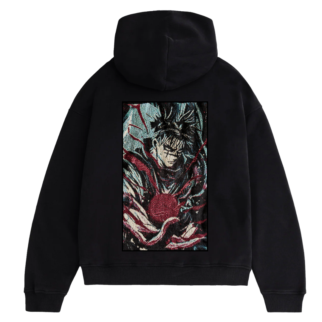 Felpa nera con cappuccio - "Choso" - Jujutsu Kaisen