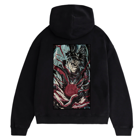 Felpa nera con cappuccio - "Choso" - Jujutsu Kaisen