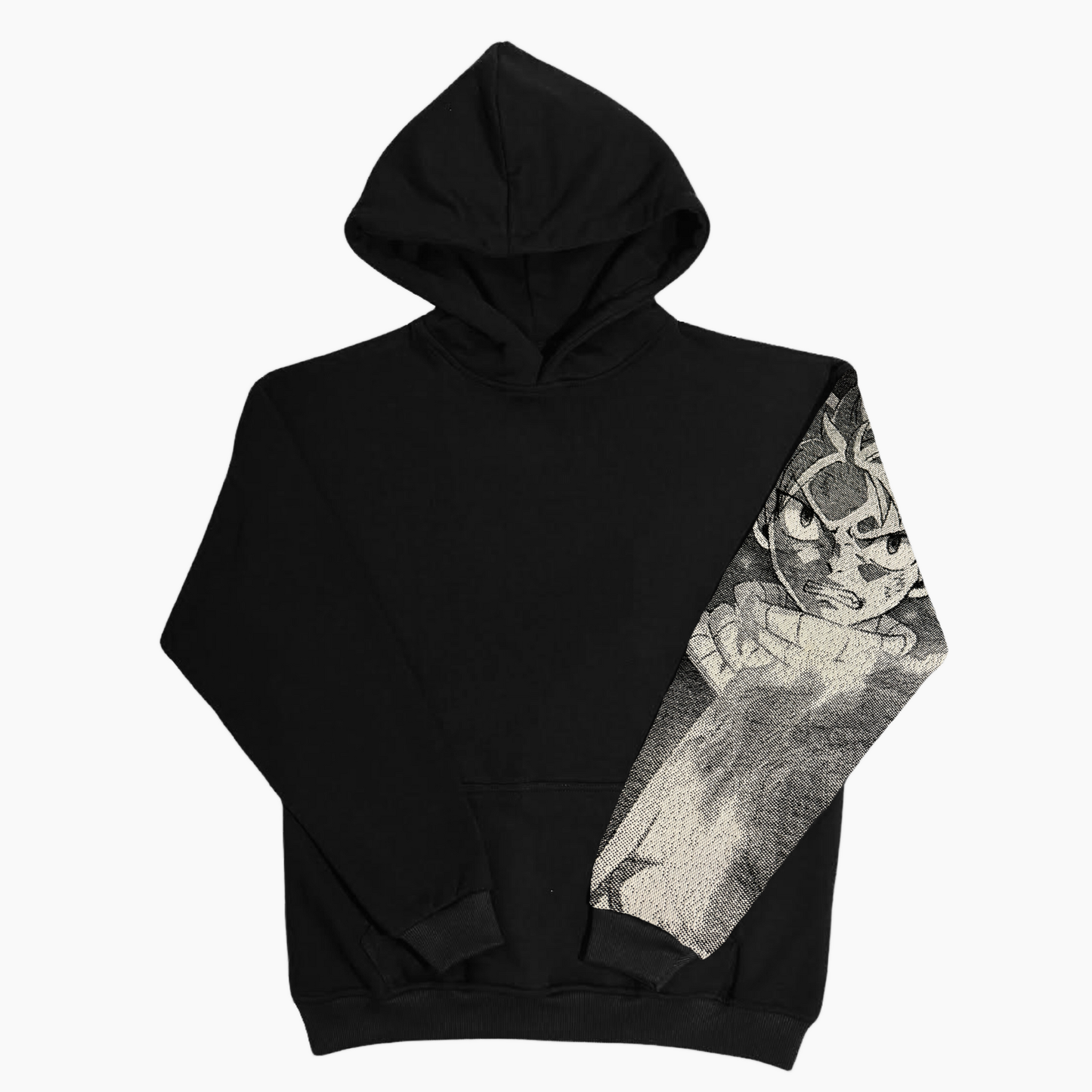 Felpa nera con cappuccio - "Natsu" - Fairy Tail