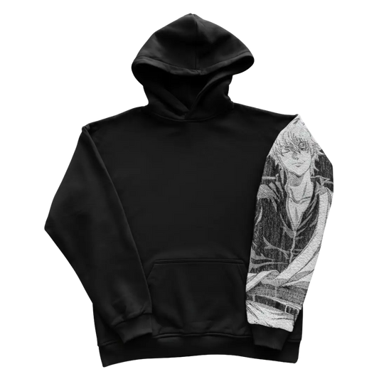 Felpa nera con cappuccio - "Gintoki" - Gintama