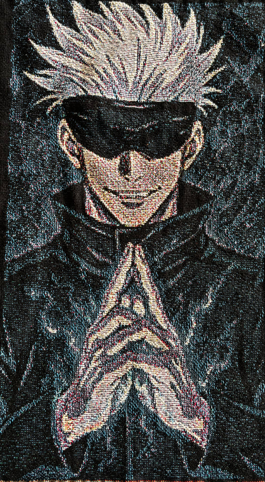 Felpa nera con cappuccio - "Gojo Satoru v5" - Jujutsu Kaisen