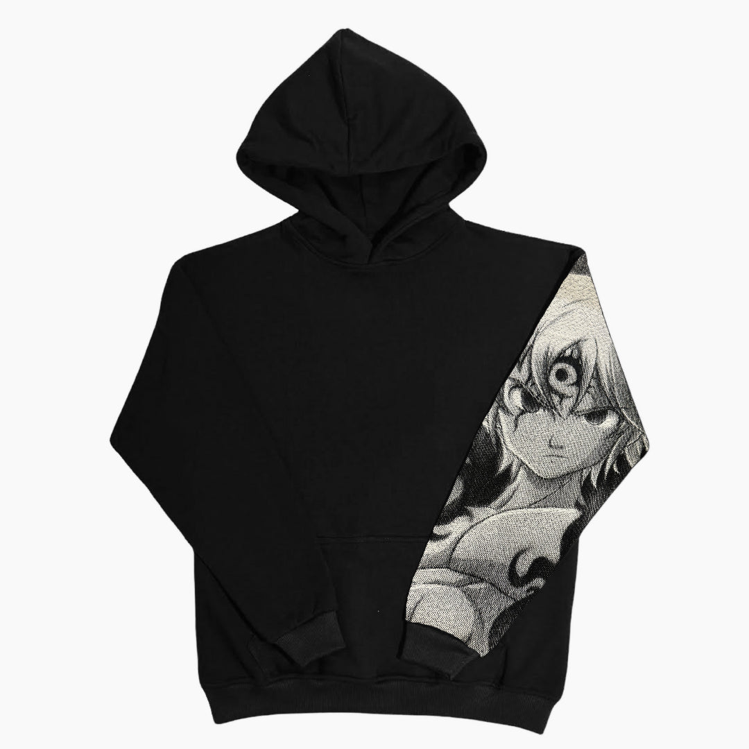 Felpa nera con cappuccio - "Meliodas" - Seven Deadly Sins