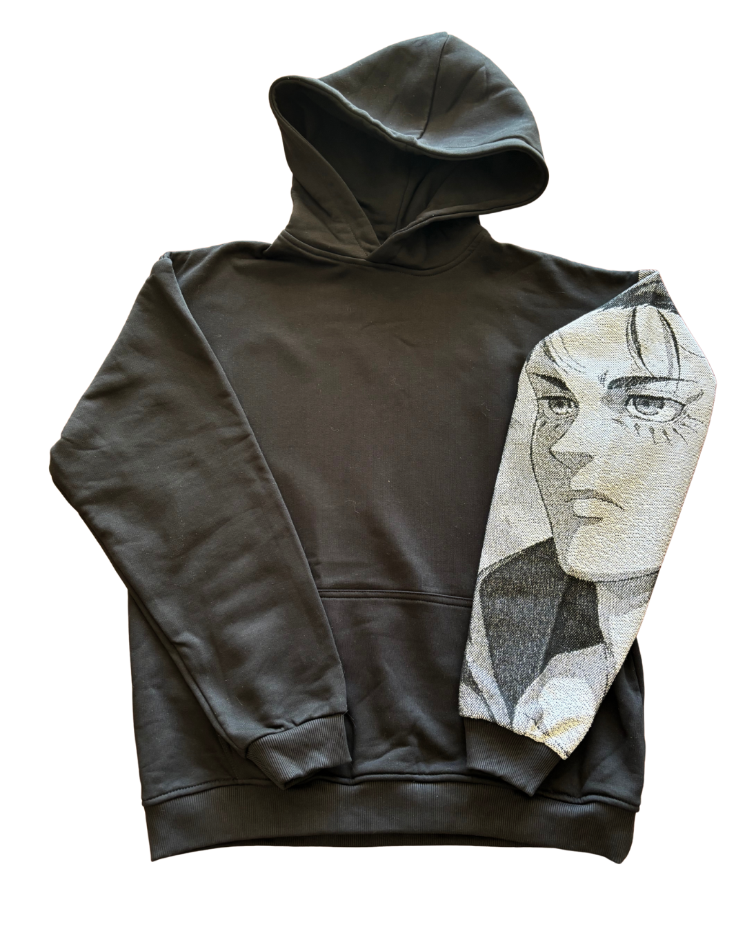 Felpa nera con cappuccio - "Eren" - Attack on titan
