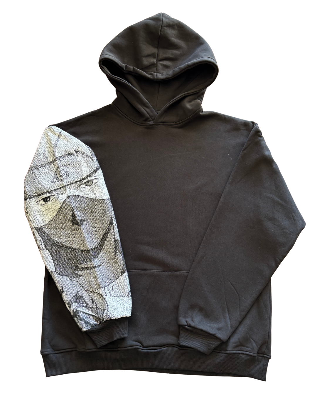 Felpa nera con cappuccio - "Kakashi" - Naruto