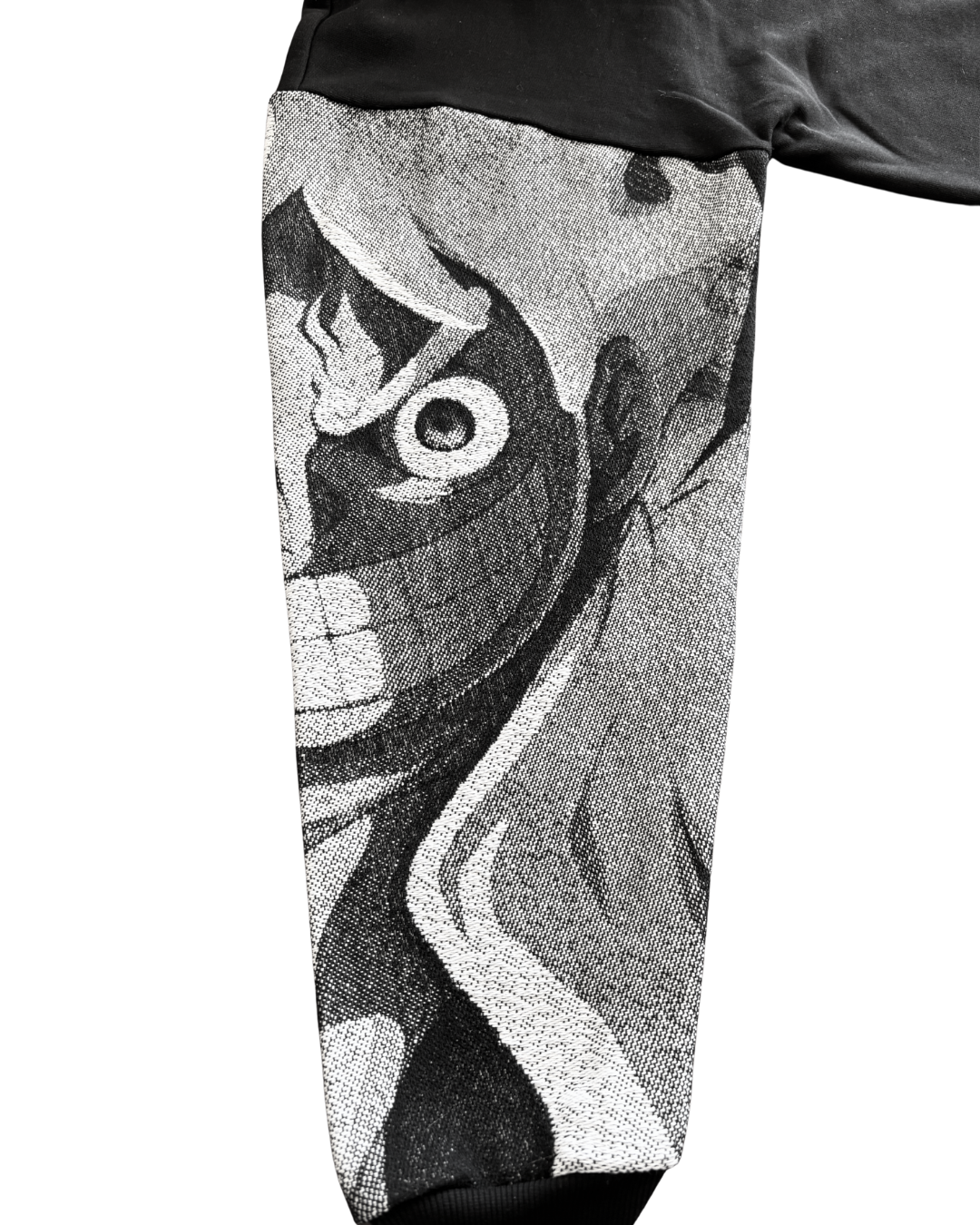 Felpa nera con cappuccio - "Luffy gear 5" - One Piece