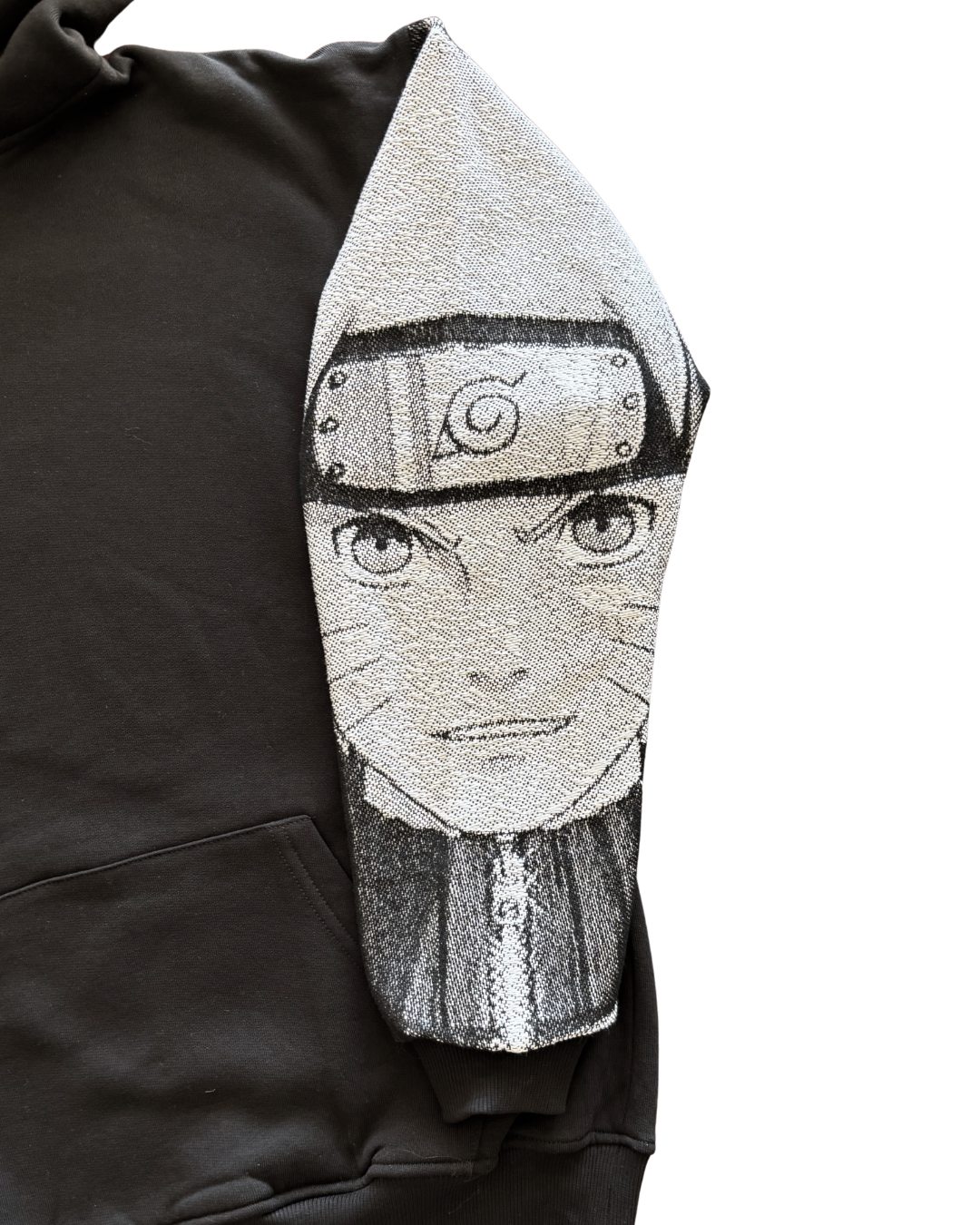 Felpa nera con cappuccio - "Naruto" - Naruto
